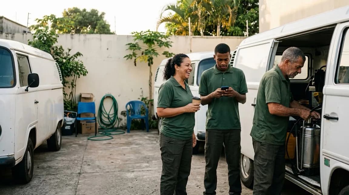 RH, ponto e departamento pessoal: Ponto no celular com cerca, férias, ASO e EPI, cargos, despesas, recrutamento, desempenho e clima, feitos para a equipe de campo.