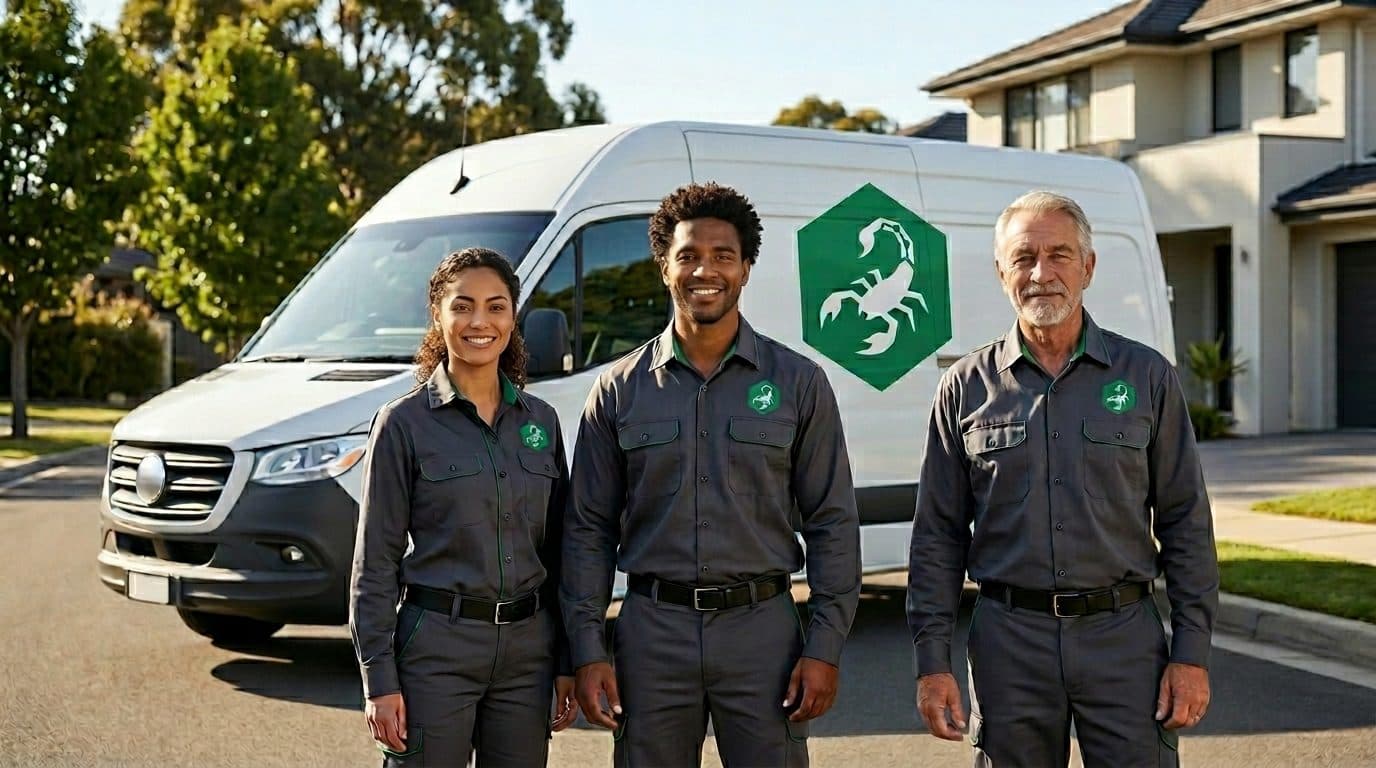 Equipe de controle de pragas